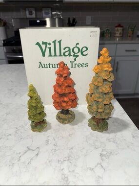 Department 56 Village Autumn Trees Set of 3